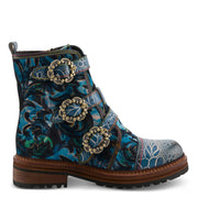 L'Artiste Thisway Boots in Blue Multi Side View - Robin Boutique