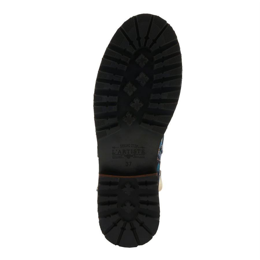 L'Artiste Thisway Boots in Blue Multi Side Sole - Robin Boutique