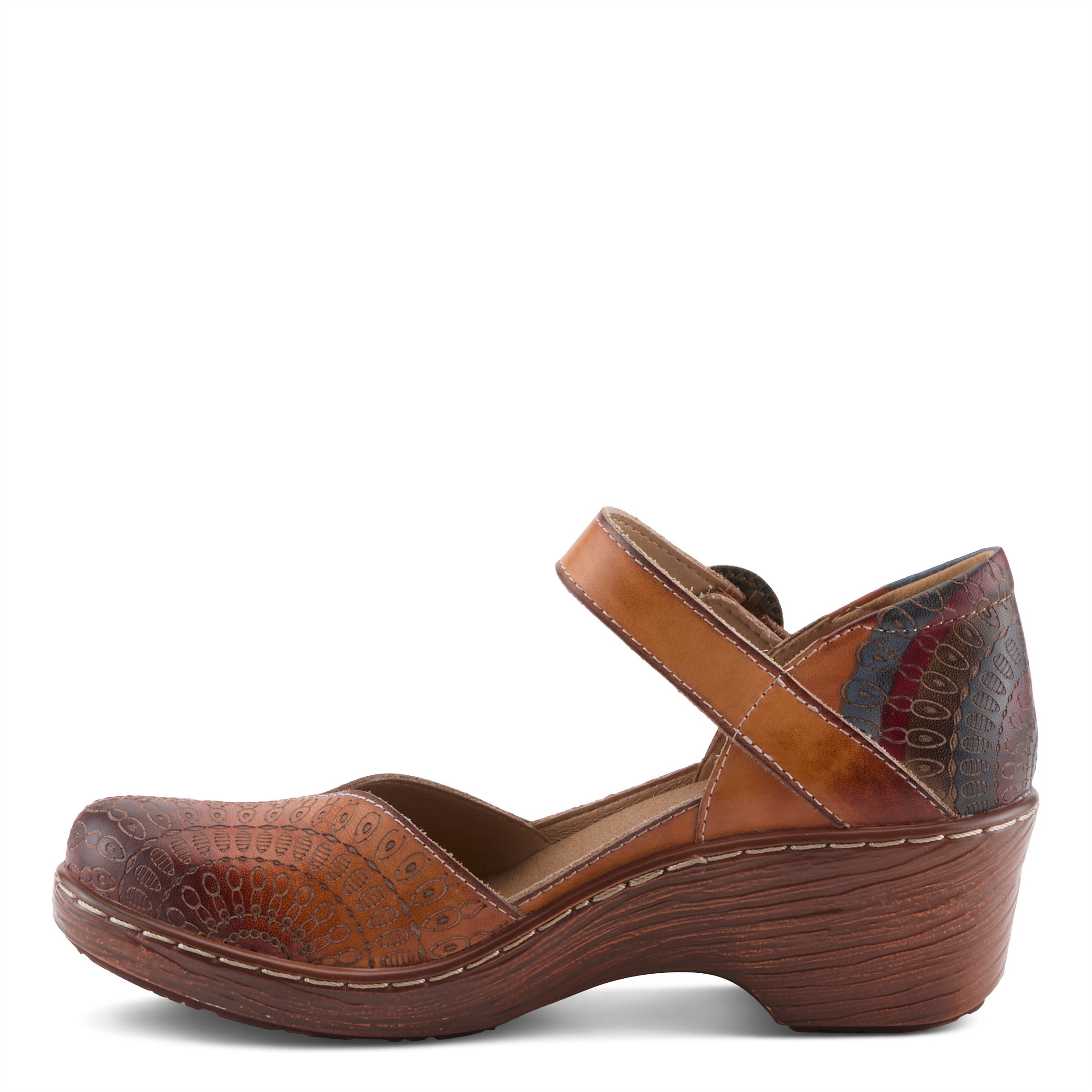 L'Artiste Veesome Shoes in Camel Multi Side View- Robin Boutique