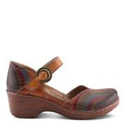 L'Artiste Veesome Shoes in Camel Multi Side View- Robin Boutique