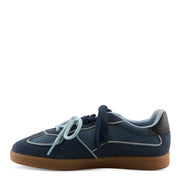 Patrizia Vesara Sneakers in blue side view - Robin Boutique