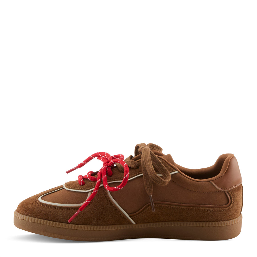 Patrizia Vesara Sneakers in brown side view - Robin Boutiuqe
