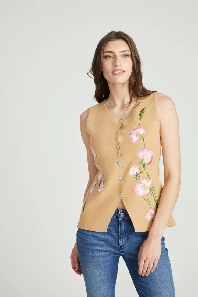Deanna Sweater Tank in Floral Festival by Driftwood Robin Boutique