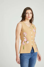 Deanna Sweater Tank in Floral Festival by Driftwood Robin Boutique