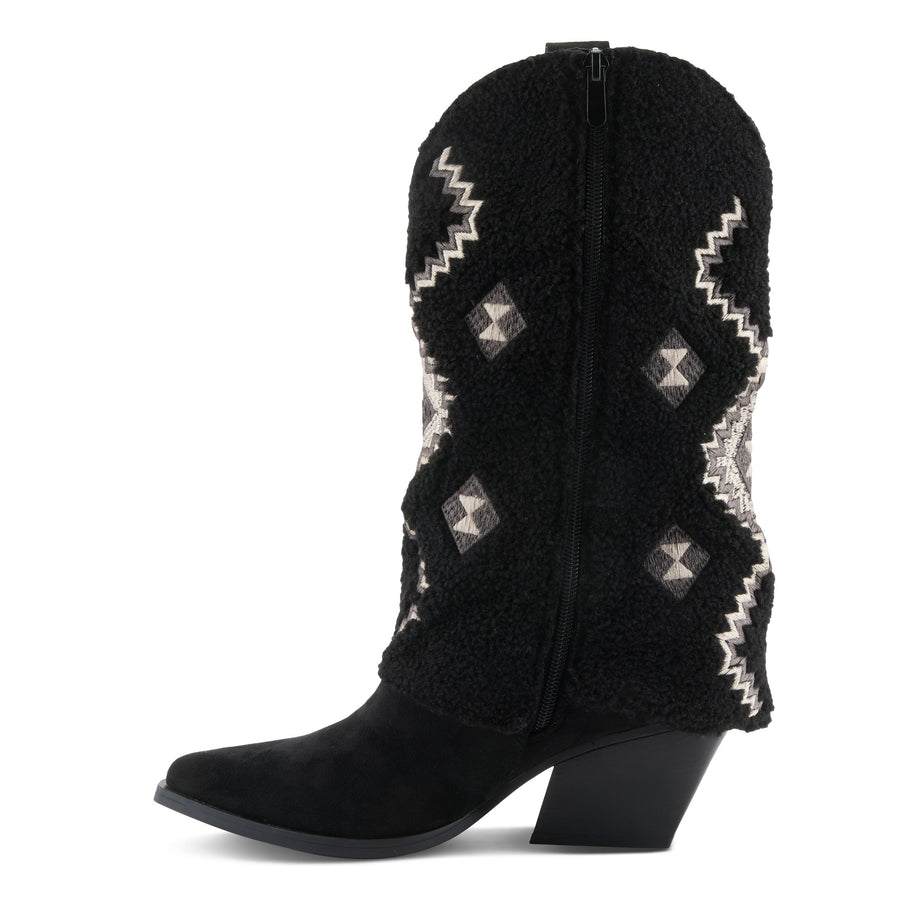 Patrizia Westee Boots in Black Side View - Robin Boutique