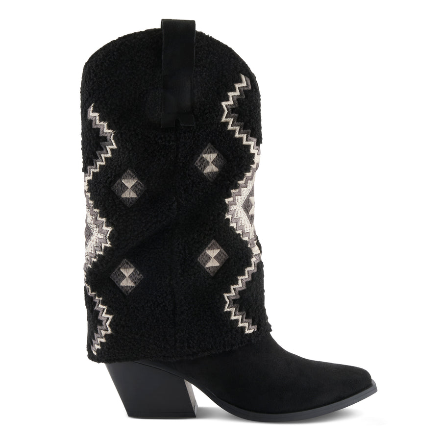 Patrizia Westee Boots in Black Side View - Robin Boutique