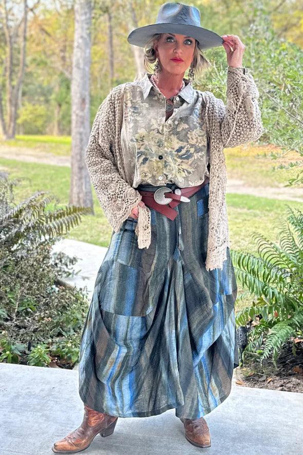 Evening Blues Skirt by Jaded Gypsy - Robin Boutique