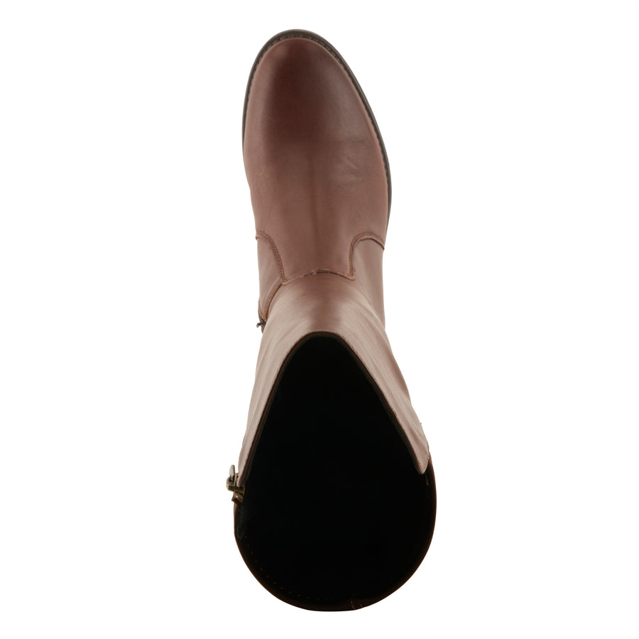 Spring Step Zaya Boots in brown top view - Robin Boutique