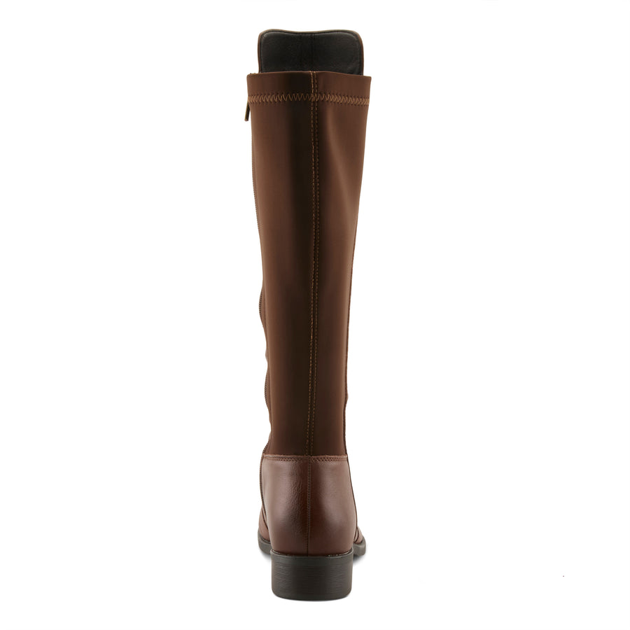 Spring Step Zaya Boots in brown back view - Robin Boutique