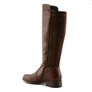 Spring Step Zaya Boots in brown back view - Robin Boutique