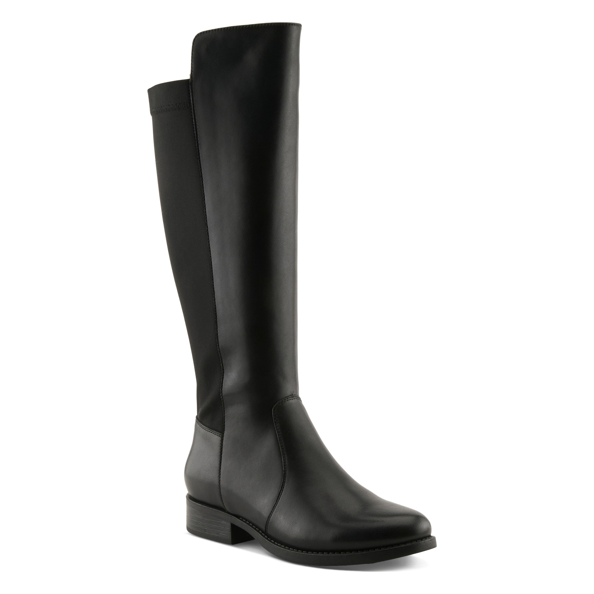 Spring Step Zaya Boots in black front view - Robin Boutique