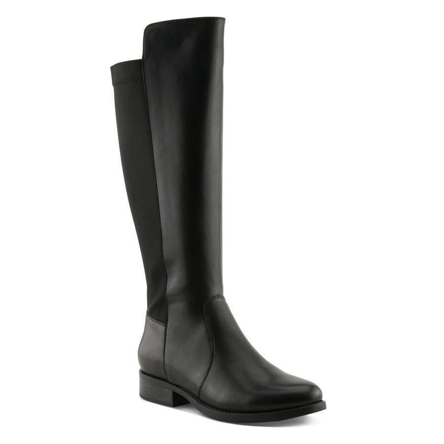 Spring Step Zaya Boots in black front view - Robin Boutique