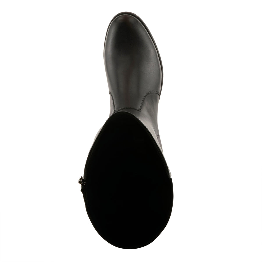 Spring Step Zaya Boots in black top view - Robin Boutique
