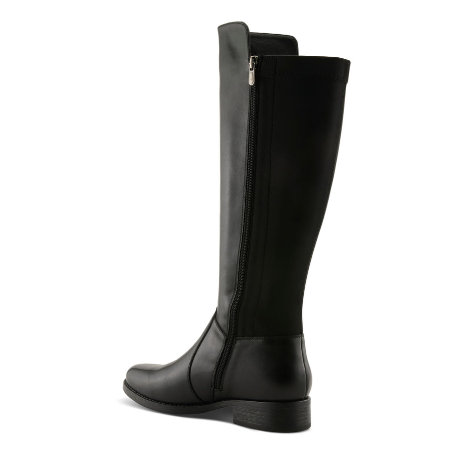Spring Step Zaya Boots in black back view - Robin Boutique