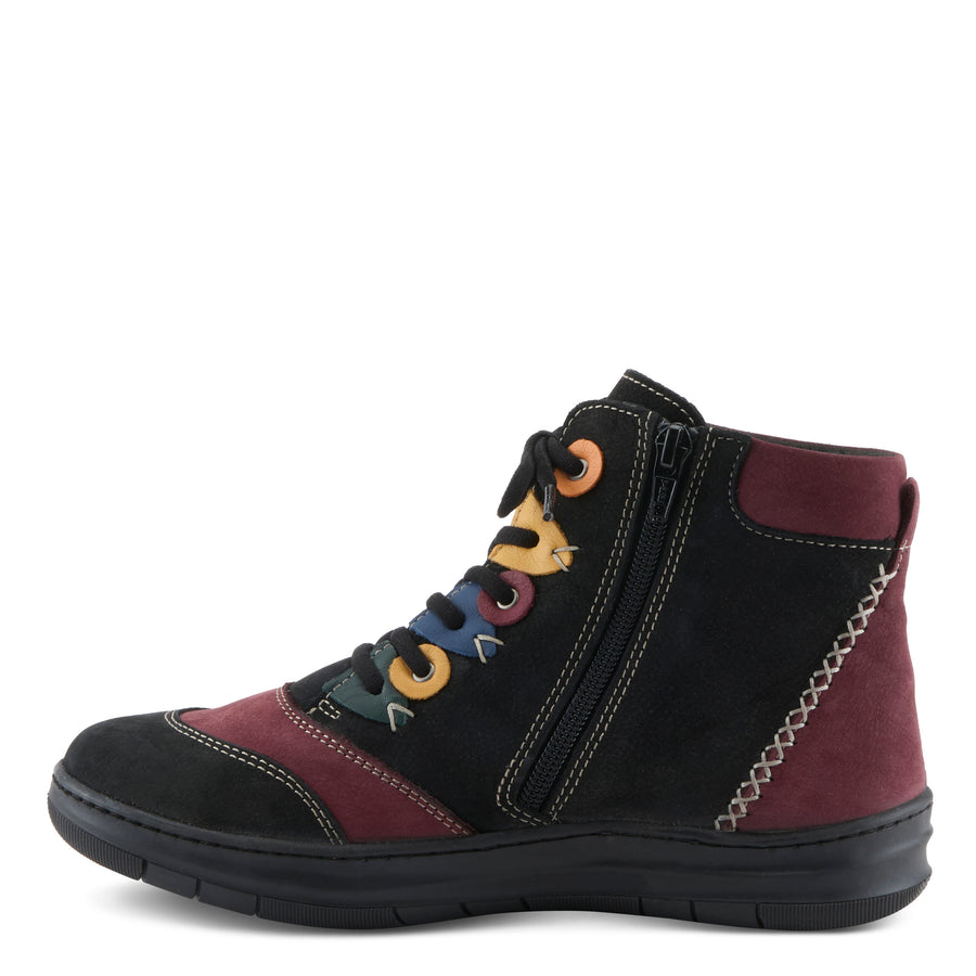 Side view of Black Zellina Boots By Spring Step - Robin Boutique