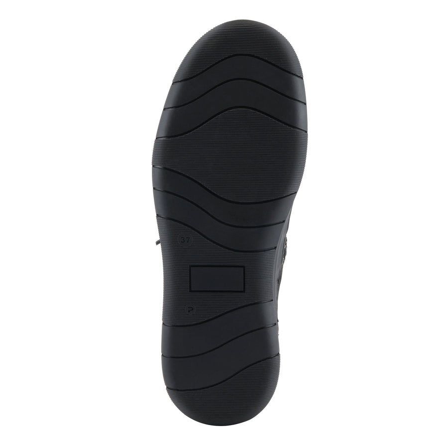 Sole view of Black Zellina Boots By Spring Step - Robin Boutique