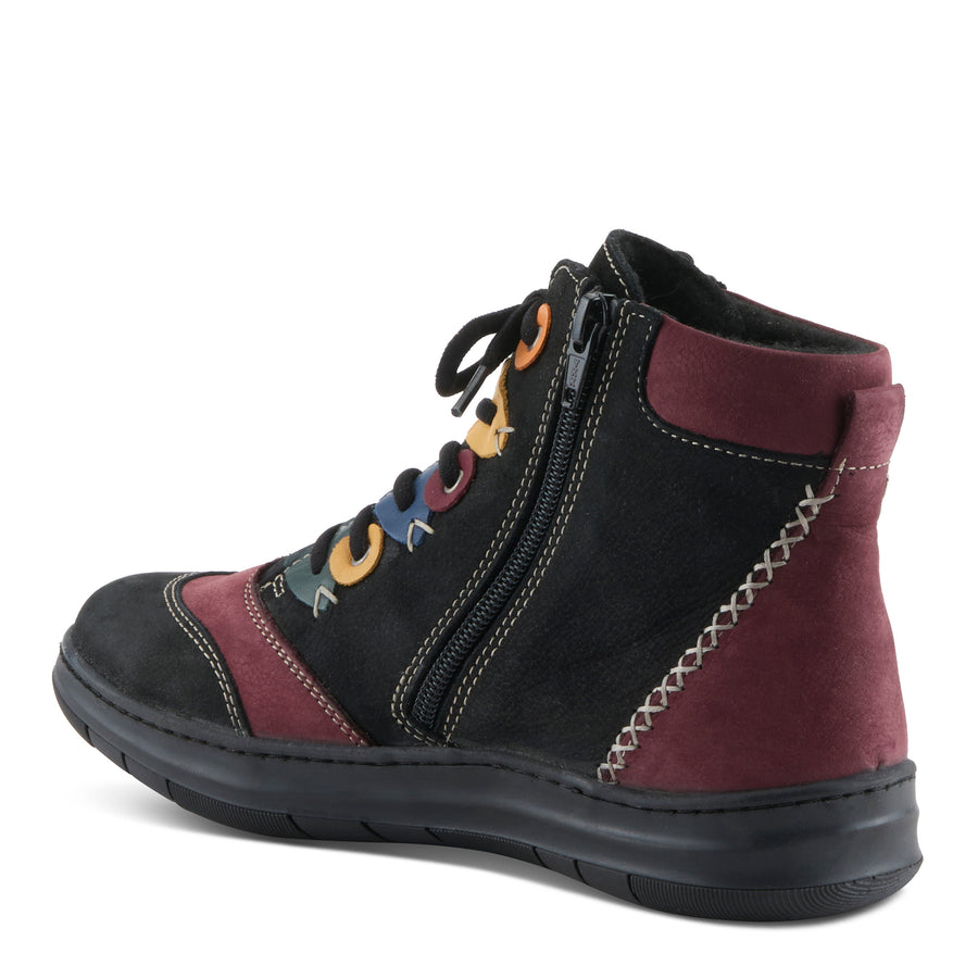 Side view of Black Zellina Boots By Spring Step - Robin Boutique