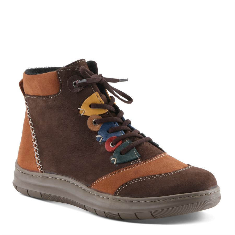 Side view of Brown Zellina Boots By Spring Step - Robin Boutique
