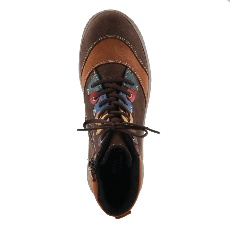 Top view of Brown Zellina Boots By Spring Step - Robin Boutique