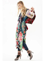 Sweet Fantasy Kimono in Night Peacock by Aratta