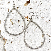Rustic Crystal Drop Earrings