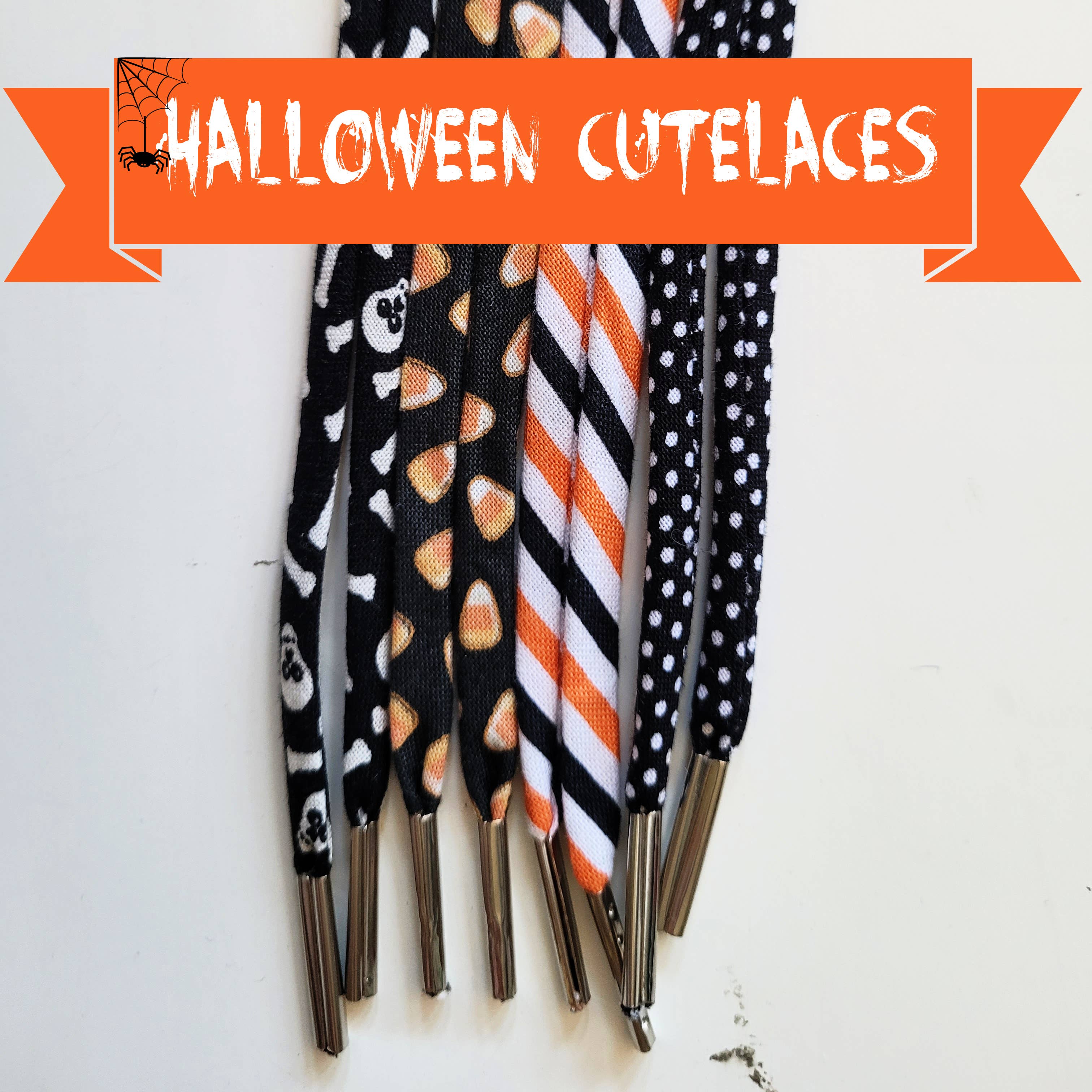 Halloween Cute Shoe Laces for Adults & Kids - Trick or Treat Robin Boutique