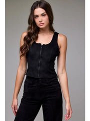 Bodycon Suede Vest by Hidden Jeans