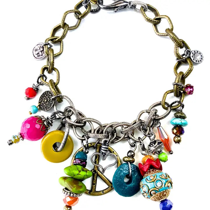 Peace Charm Bracelet