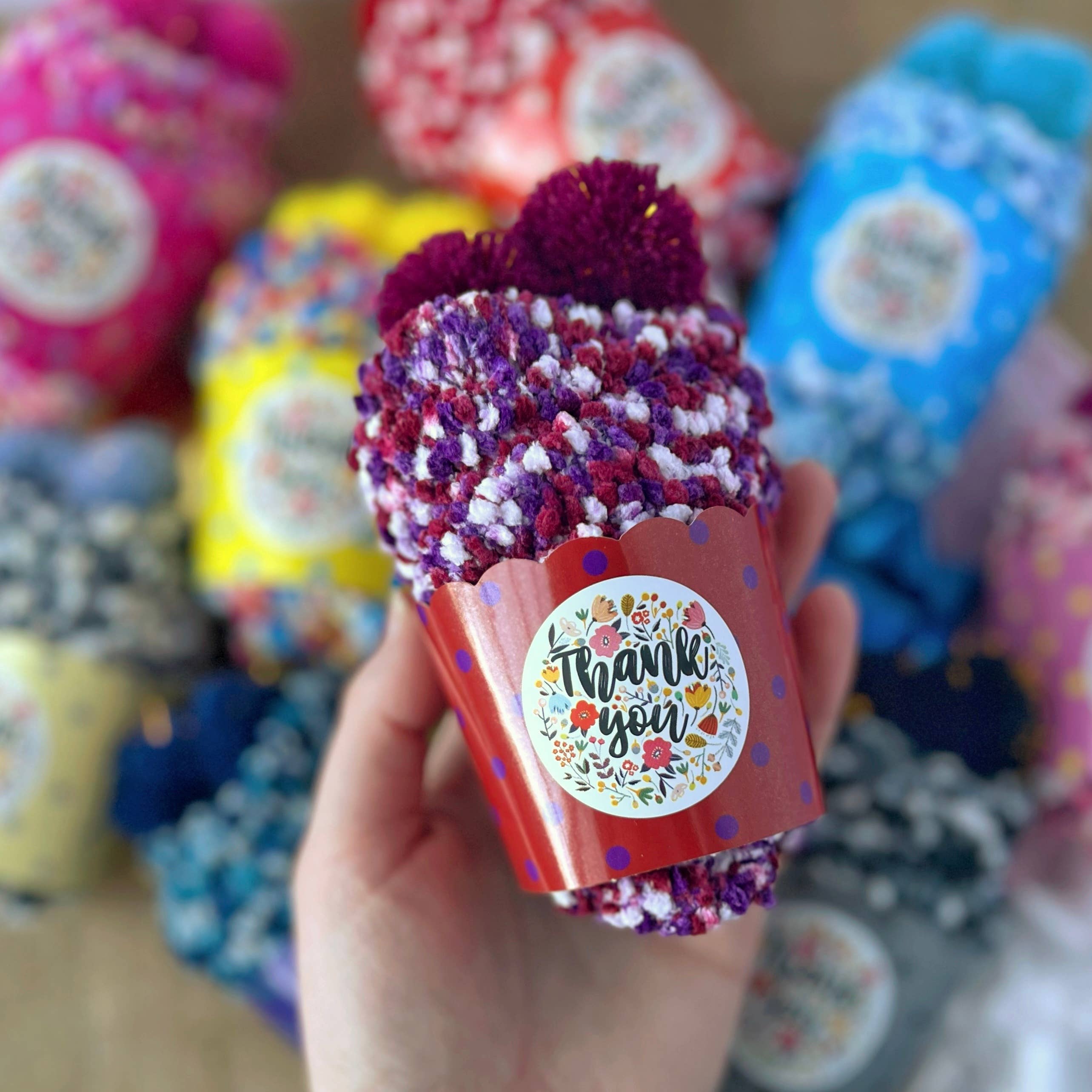 "Thank You" Cozy Cupcake Socks Robin Boutique