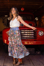 Additional view of Love Language Atelier Skirt with Floral Print from Robin Boutique.