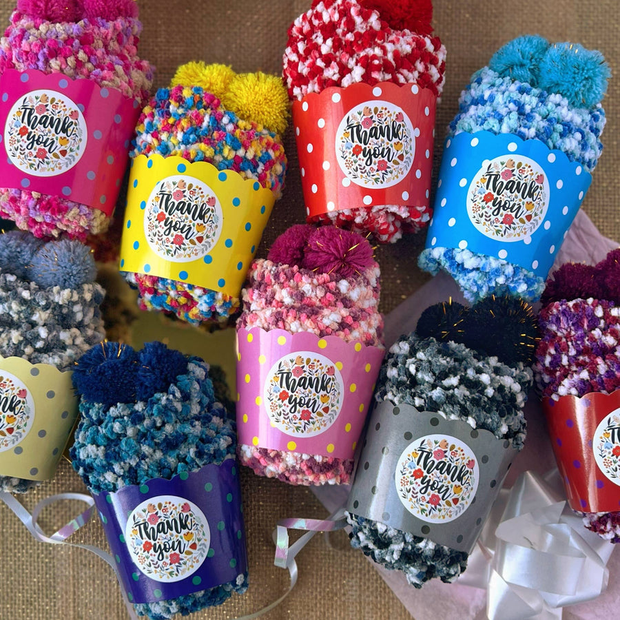 "Thank You" Cozy Cupcake Socks Robin Boutique