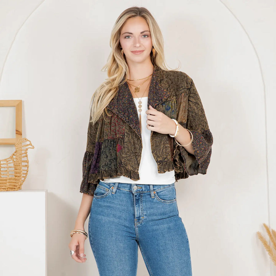 Boho Detail Shrug by Young Threads