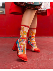 Year of the Snake Sheer Crew Sock