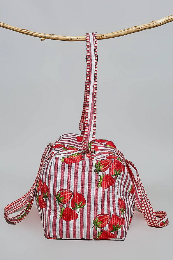 Front Pocket Quilted Adjustable Strap Bag by POL