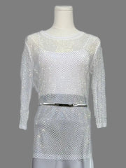 Diamond Mesh Top with Matching Cami by EllyNDale Robin Boutiqe