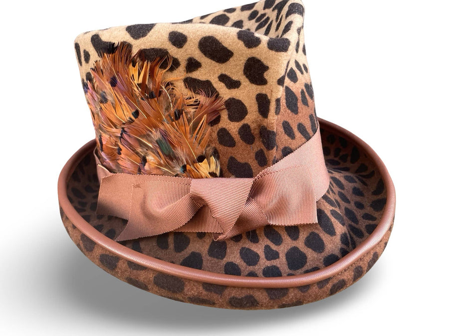 Leopard Diablo - Handmade Top Hat - Robin Boutique