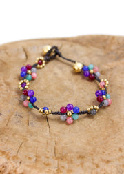 Crystal Flower Anklet