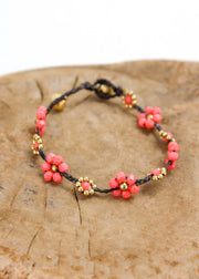 Crystal Flower Anklet