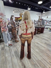 Flare Pants in Illusion Printed Look-Denim by IPNG Design