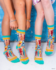NEW STYLE: JAWS 50th Anniversary Sheer Crew Sock Robin Boutique