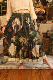Additional view of Labour of Love Maxi Length Atelier Skirt with florals & violin from Robin Boutique.