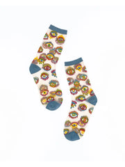 Evil Eye Sheer Crew Sock