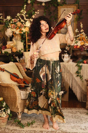 Labour of Love Maxi Length Atelier Skirt with florals & violin from Robin Boutique.