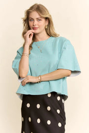 Star Print Relaxed Tee by Davi & Dani