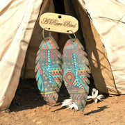 Aztec Feather Earrings