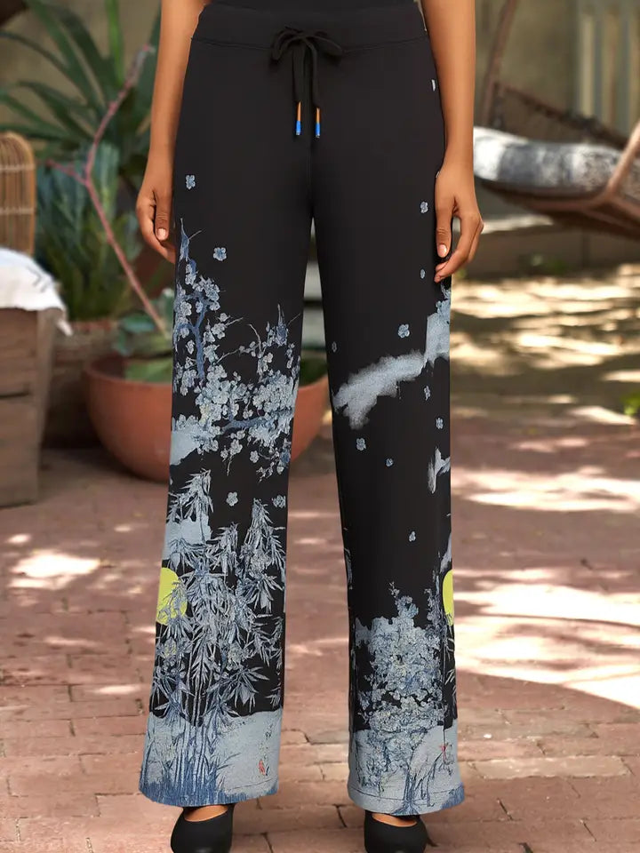 Zen Pant in Bamboo Print by Paparazzi