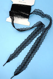 CHANTILLY LACE RIBBON BOW PAIR SHOE LACES Robin Boutique