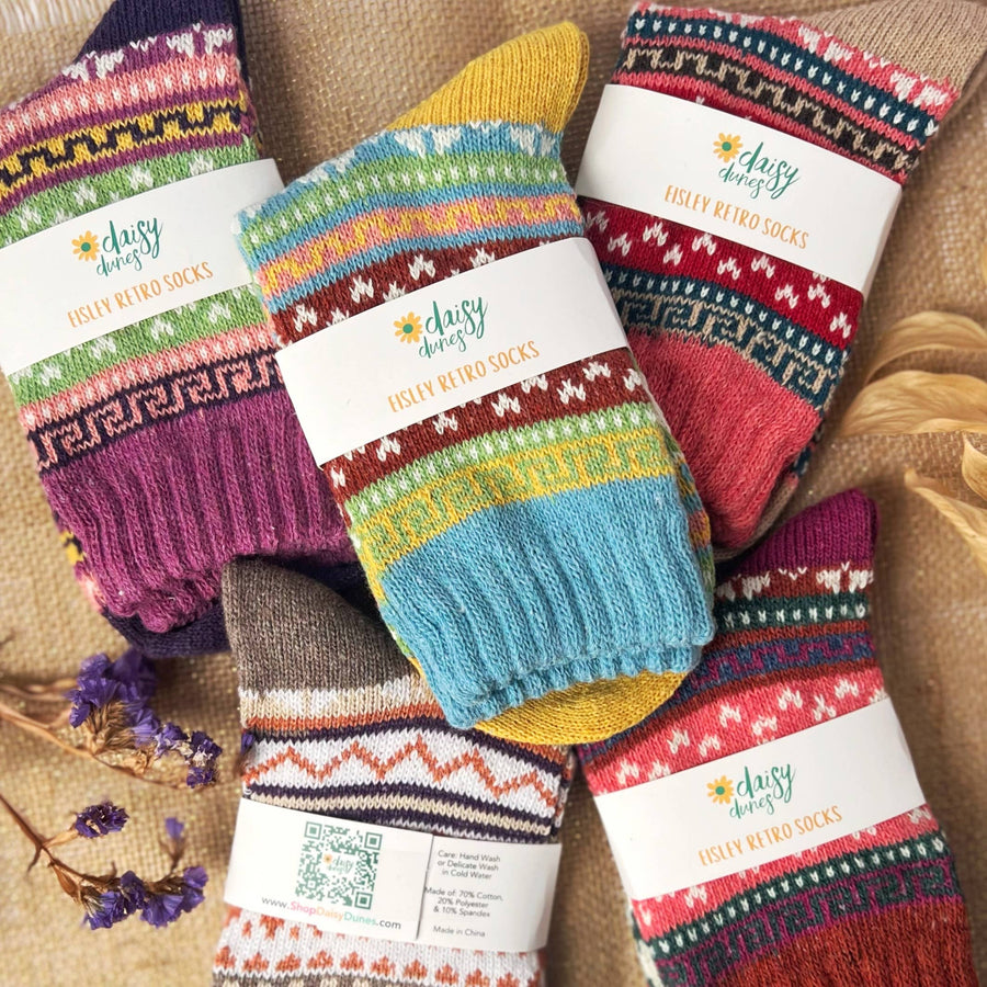 Eisley Retro Chevron Socks Robin Boutique