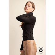 Recycled Butter Round Neck Top