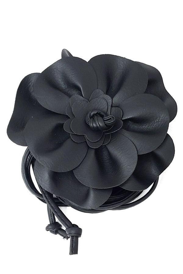 Big Flower Patch Obi Belt - Robin Boutique-Boutique 
